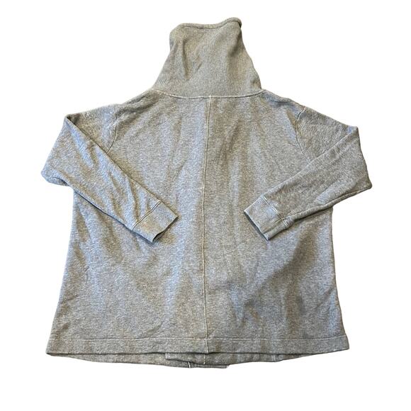 Zella Shooting Star Dark Grey Wrap Drape Collared Sweater Cardigan Plus Size 2X - Picture 3 of 8